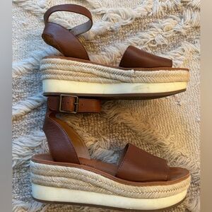 Lucky Brand platform wedge